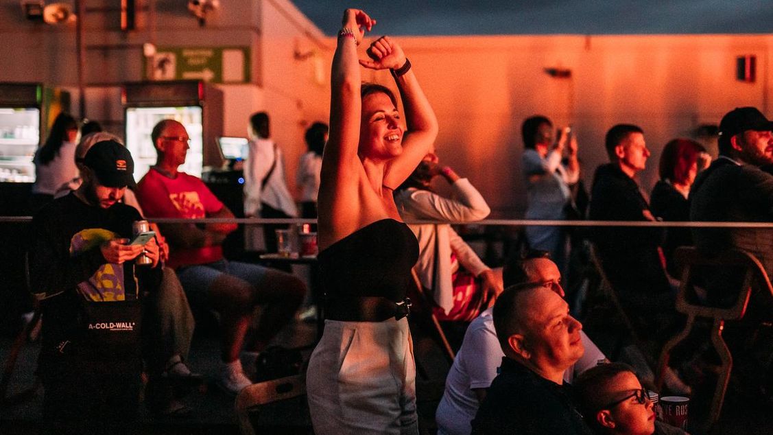 Группа "Чайф" на крыше Галереи "АСТОР"